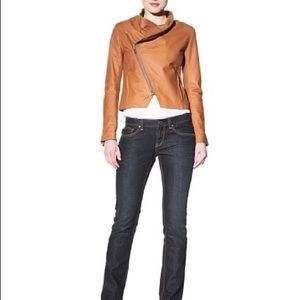 Hare + Hart Leather Motorcycle Jacket